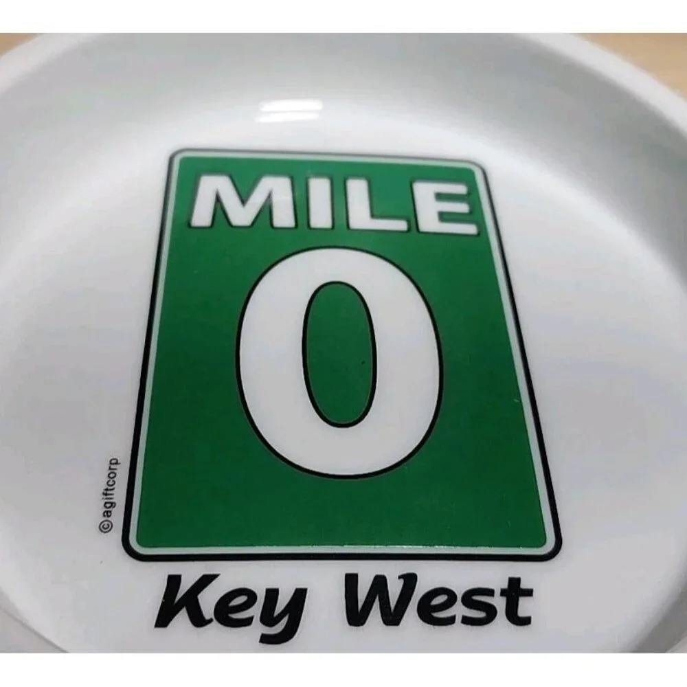 Key West MILE Marker 0 Ashtray 5